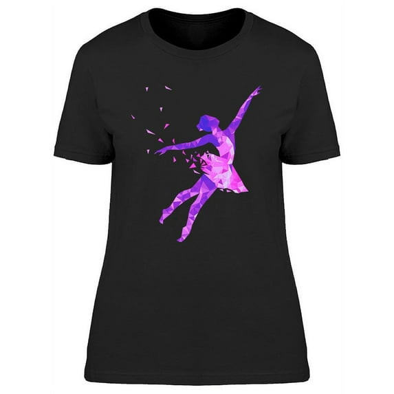 Dancing Girl Colorful Design T-Shirt Women -Image by Shutterstock, Female Medium