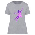 thumbnail image 1 of Dancing Girl Colorful Design T-Shirt Women -Image by Shutterstock, Female Small, 1 of 2