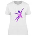 thumbnail image 1 of Dancing Girl Colorful Design T-Shirt Women -Image by Shutterstock, Female XX-Large, 1 of 2
