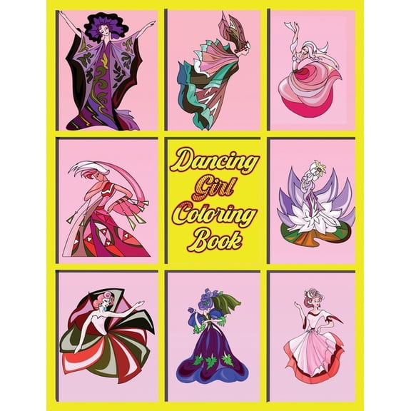 Dancing Girl Coloring Book: Ballet Coloring Book For Girls Aged 4-6, (Paperback)