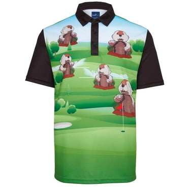 Dancing Gopher Mens Golf Polo Shirt by ReadyGOLF