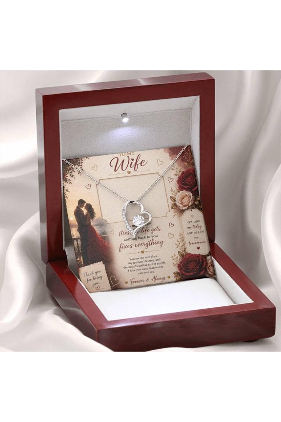 Dancing Heart Necklace For Wife – Romantic Forever & Always Gift