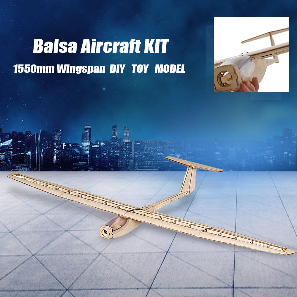 Dancing Hobby F1501 Balsa Airplane Glider 1550mm Wingspan Aircraft DIY KIT