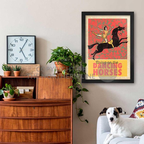 Dancing Horses - Poster Print Wall Art Home Decor Office Wall Art