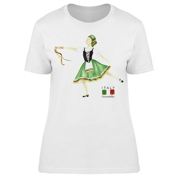 Dancing Italian Tarantella Italy T-Shirt Women -Image by Shutterstock, Female Medium