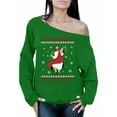 thumbnail image 1 of Dancing Jesus Sweater Happy Holiday Gifts Christmas Women Sweater Funny Jesus Sweatshirt for Women Christian Xmas Sweater for Her Christmas Sweater Merry Xmas Jesus Dance Off Shoulder Sweatshirt, 1 of 4