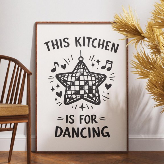 Dancing Kitchen Disco Wall Decor