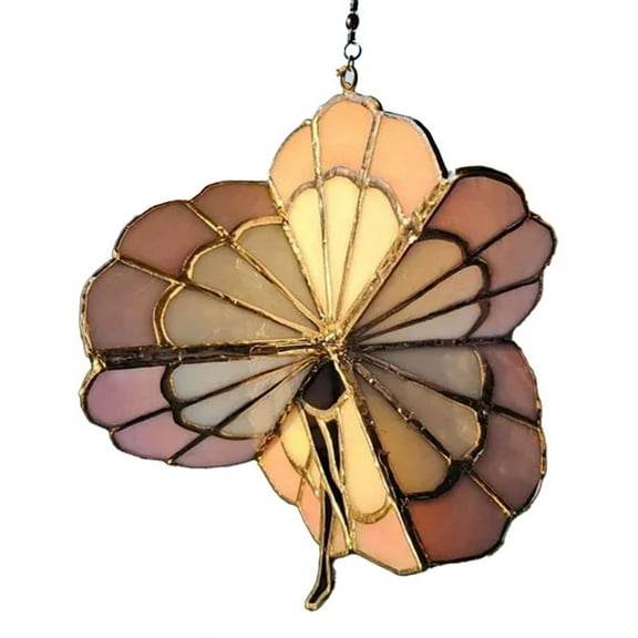 Dancing Lady Stained Glass Spinner Outdoor Hanging Decor Garden Decorations Decorative Wind Spinner Ouddoor Butterfly D