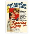 thumbnail image 1 of Dancing Lady - Starring Joan Crawford & Clark Gable - Vintage Film Movie Poster c.1933 - Master Art Print (Unframed) 13in x 19in, 1 of 4