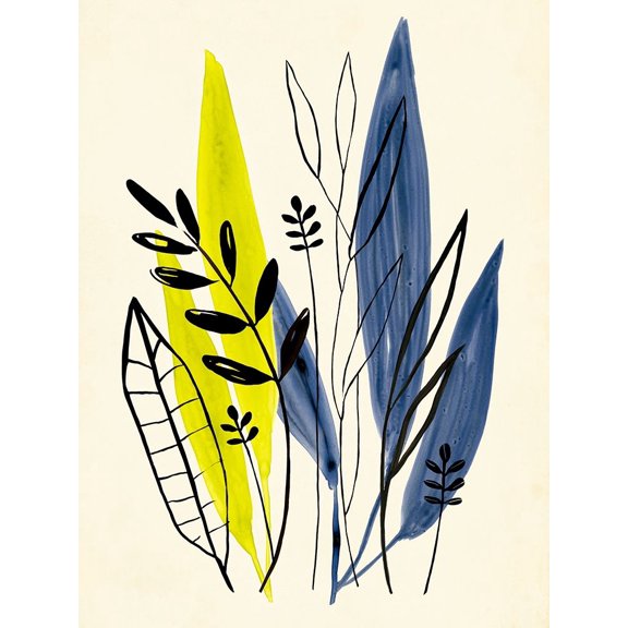 Dancing Leaf Collage II Poster Print - Annie Warren (24 x 36)