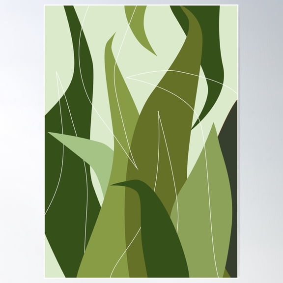 Dancing Leaves Poster Wall Art Home Decor Paper Poster Print Only