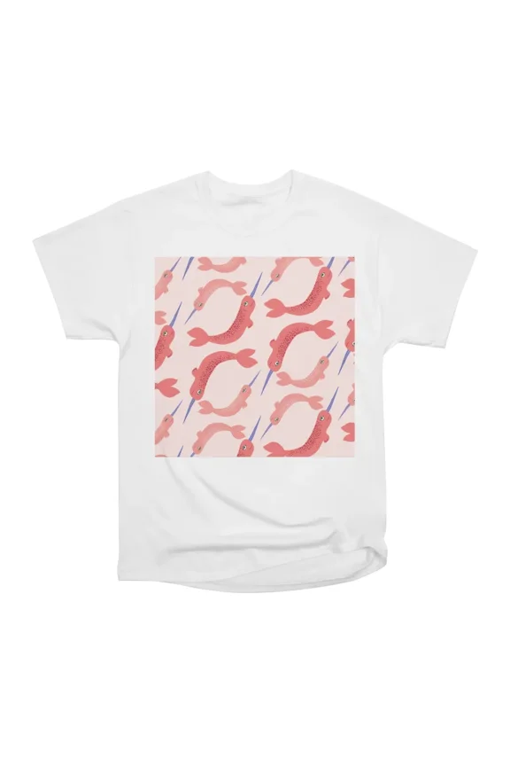 Dancing Narwhals Red T-Shirt Tee Gift For Him Merch For Her Apparel For Friend