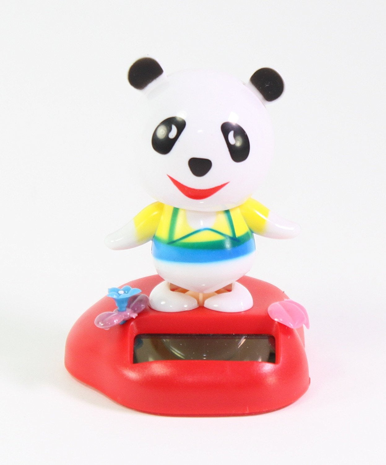 Dancing Panda in a Meadow Nice Clothes Solar Toy Home Decor Birthday Gift US Seller