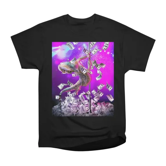 Dancing Pole Strip Bearded Dragon Lizard Dancer T-Shirt Tee Gift For ...