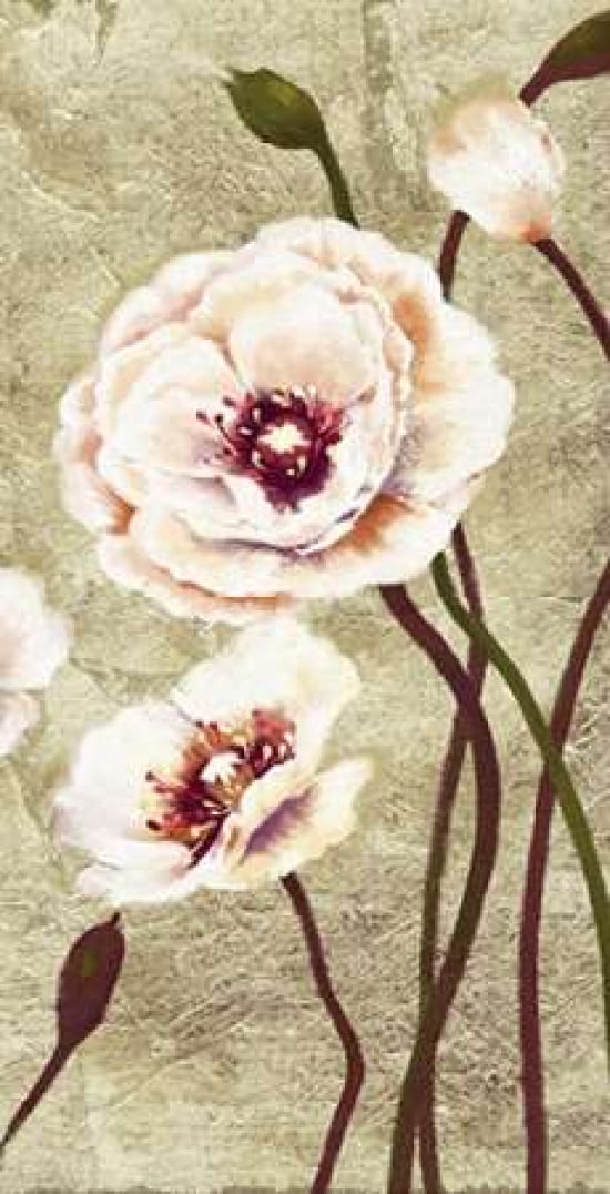 Dancing Poppies 3 Canvas Art - Art Atelier Alliance (24 x 48)