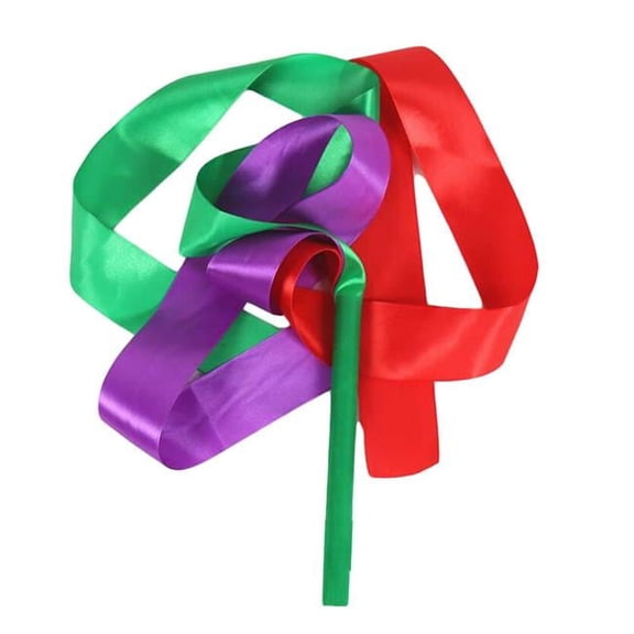 Dancing Props Kids Streamers, Green, Red & Purple - 2 Piece