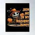 thumbnail image 1 of Dancing Pumpkin Man Poster Wall Art, Modern Wall Decor For Living Room Bedroom, 24x36 UNFRAMED, 1 of 3