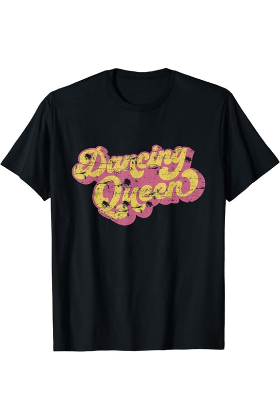 Dancing Queen Shirt Vintage Dancing 70s T-Shirt T-Shirt Black 2X-Large