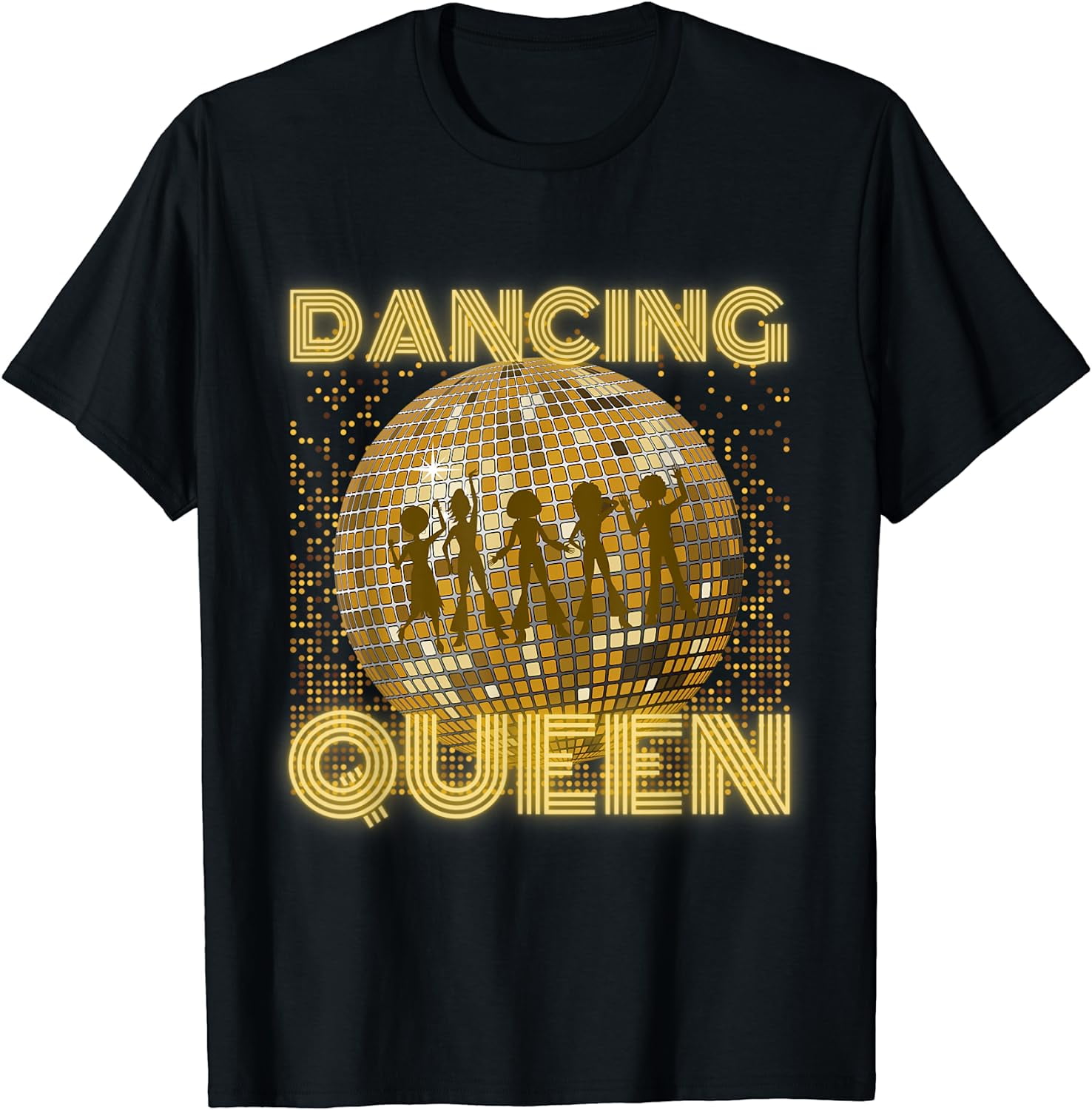 Dancing Queen Vintage Retro Dancing 70s 80s 90s Disco Dance T-Shirt ...