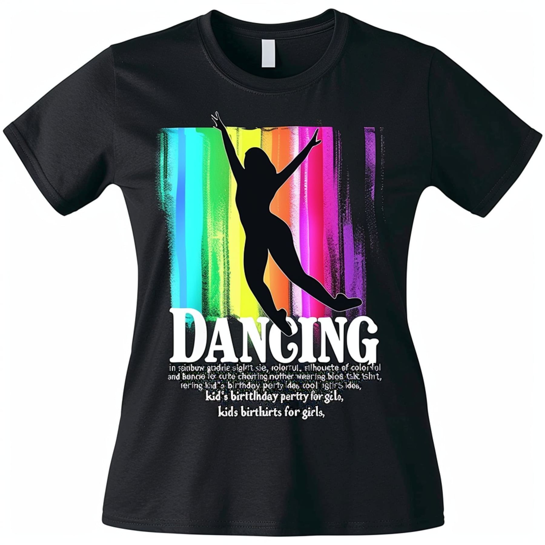Dancing Rainbow Kids' TShirt Fun Dance Mom Design Perfect Gift for