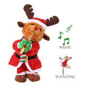 Dancing Reindeer: Animated Christmas Character, Stuffed Animal Plush Christmas Twerking Naughty Reindeer with Music
