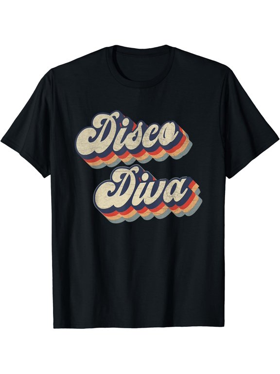 Dancing Retro 70S 80S Party Disco Diva T-Shirt