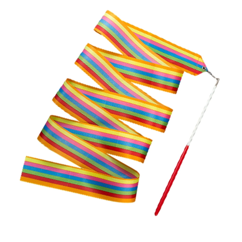 Dancing Ribbon Streamers Ribbons Stick, Colorful Gymnastics Ribbons for ...