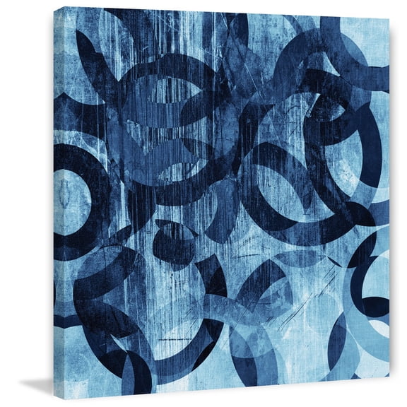 "Dancing Rings" Painting Print on Wrapped Canvas