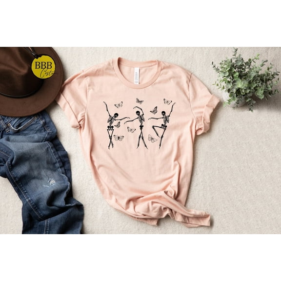 Dancing S & Butterflies Tee: Retro Shirt TSHIRT All Size S-5XL