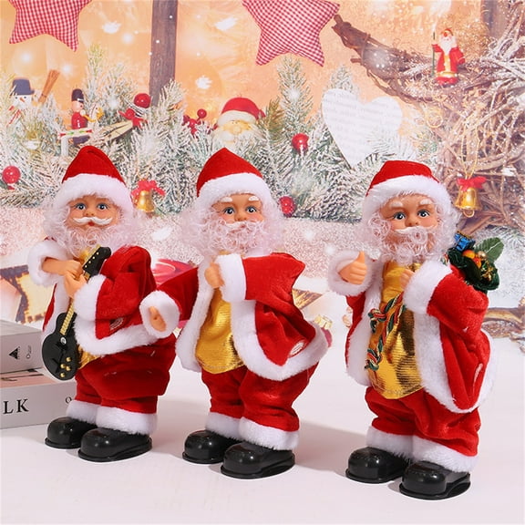 Dancing Santa under $5! Cagogo Christmas Dancing Santa Claus, Musical Shaking Santa Decor, Electric Christmas Ornament, Holiday Party Decoration, Animated Santa Claus with Music