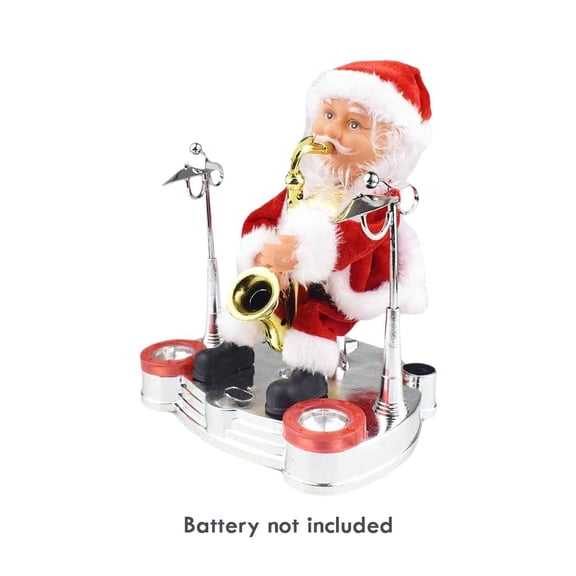 Dancing Santa Claus Christmas Toy - Battery-Operated with Music for Home and Shop Decor