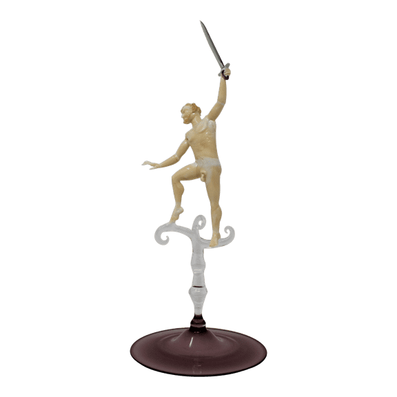 "Dancing Satyr With Sword" Sculpture by Lucio Bubacco