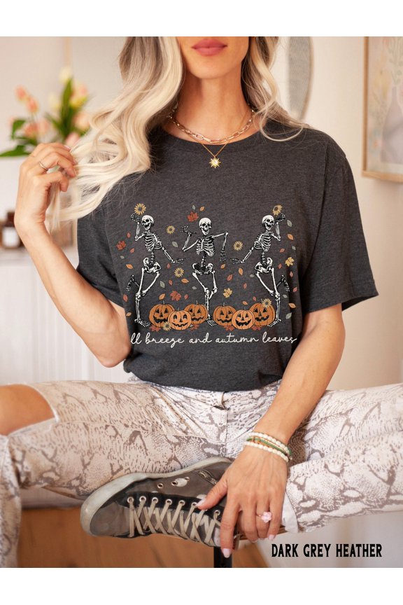 Dancing Shirt, Pumpkin Tee, And Jack O Lantern Season Tshirt, Season Shirt, Cute Fall Shirts For Women