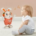 thumbnail image 1 of Dancing Singing Robot Toy, Cute Bunny with LED Lights & Music, Projection & Movement, Interactive Kids Toy, Gift for Toddlers, 1 of 7
