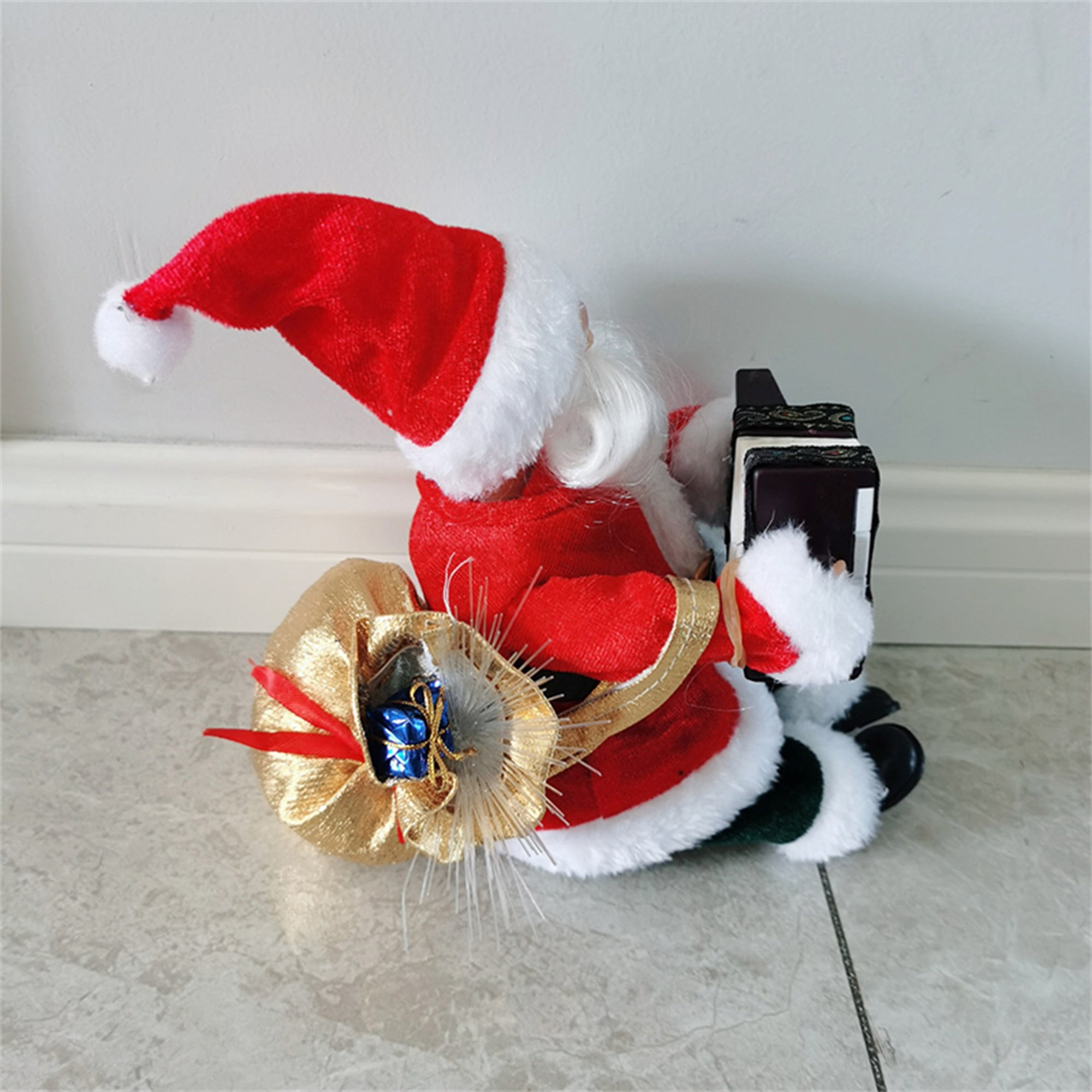 Dancing Singing Santa Claus with Saxophone, Christmas Musical Moving Figure, Christmas Electric