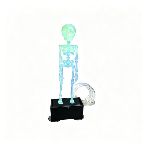 Dancing Skeleton Aquarium Bubbler,5.9In Interactive Fish Tank Decor , Adjustable Bubbles with 1-Meter Air Hose, Funny Gift for All Fish Lovers,Multicolor