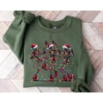 thumbnail image 1 of Dancing Skeleton Christmas Sweater Shirt | Funny Holiday Lights Graphic Sweatshirt, 1 of 3
