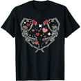 thumbnail image 1 of Dancing Skeleton Couple Heat Valentine Day Men Women T-Shirt TShirt, 1 of 4