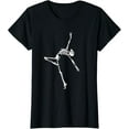 thumbnail image 1 of Dancing Skeleton Halloween Ballet Dance Pose T-Shirt, 1 of 6