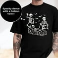 thumbnail image 1 of Dancing Skeleton Halloween Shirt – Funny Spooky Season Graphic Tee, 1 of 4