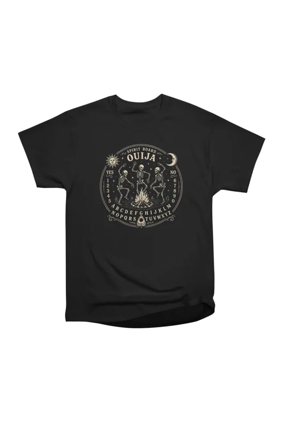 Dancing Skeleton Ouija Board T-Shirt Tee Gift For Him Merch For Her Apparel For Friend