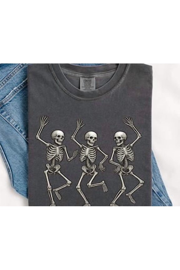 Dancing Skeleton Shirt Dancing Skeleton 90S Vintage Style Tshirt Skull Shirt Skeleton Shirt Gag Tees Dancing Lovers Tee T Shirt All Size S-3XL