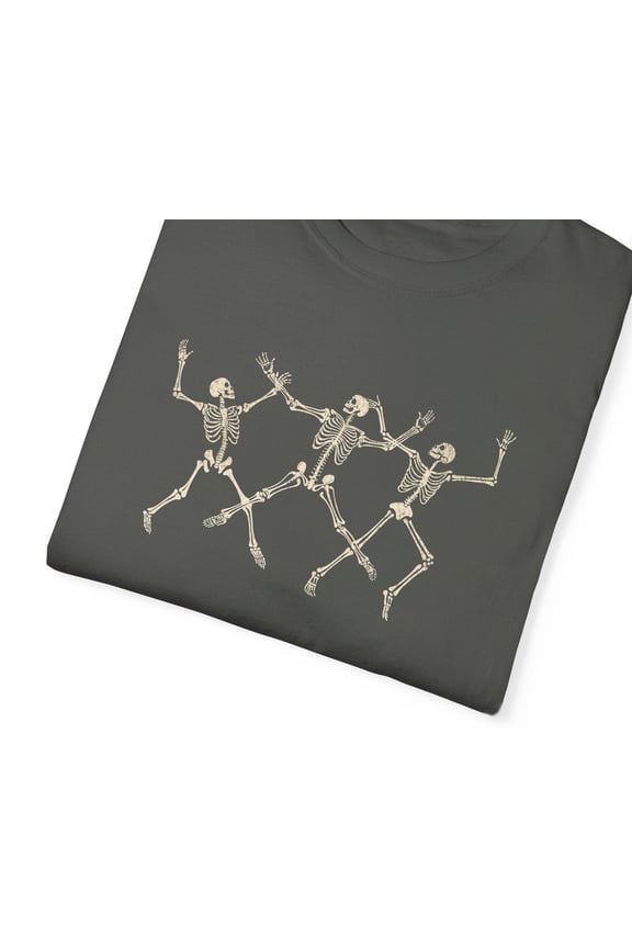 Dancing Skeleton Shirt Y2K Tee, Graphic T-Shirt, Grunge Gothic Tee, 90s Dark Art Christmas