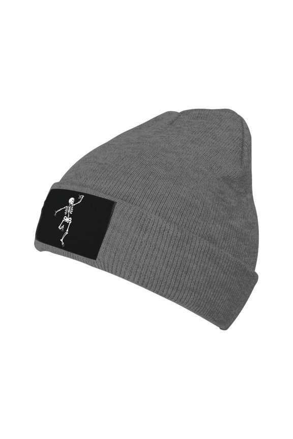 Dancing Skeleton Unisex Knitted Hats Fashionable Autumn And Winter Warm Beanie Knitted Hip-Hop Hat