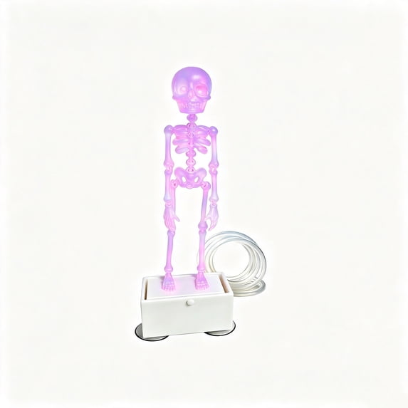 Dancing Skeletons Aquarium Bubbler Decor, Air Pump Bubbler, Halloween Fish Tank Decor, 7.09 Inch Dancing Skeleton with Microbubbles and Movable Joints, for Freshwater and Saltwater Aquariums