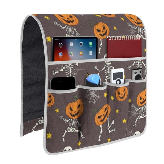 Dancing Skeletons Halloween Pattern Armrest Organizer, Chair Side ...