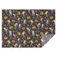 thumbnail image 1 of Dancing Skeletons Halloween Pattern Rectangle Tablecloth 60"x84",Waterproof Polyester Rectangle Table Cloth, Wipeable Spillproof Polyester Tablecloth for Dining, Camping, Indoor and Outdoor, 1 of 5