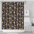 thumbnail image 1 of Dancing Skeletons Halloween Pattern Shower Curtain 72"x84" ,Bathroom Decorative Shower Curtains Set with 12 Hooks,Modern Waterproof Washable Shower Curtain, 1 of 6