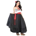 thumbnail image 1 of Dancing Skirt Doble Vuelo 100% Cotton Black 601620, 1 of 1