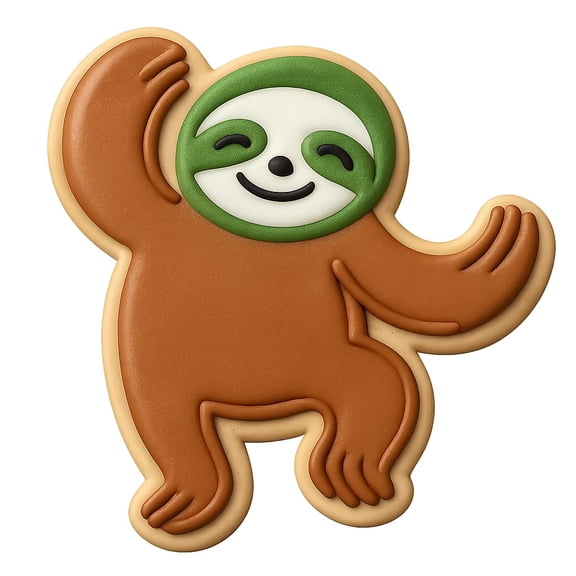 Dancing Sloth Cookie Cutter & Stamp - 4x3.1 Fun Kitchen Baking